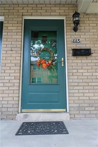 a view of a entryway door of the house