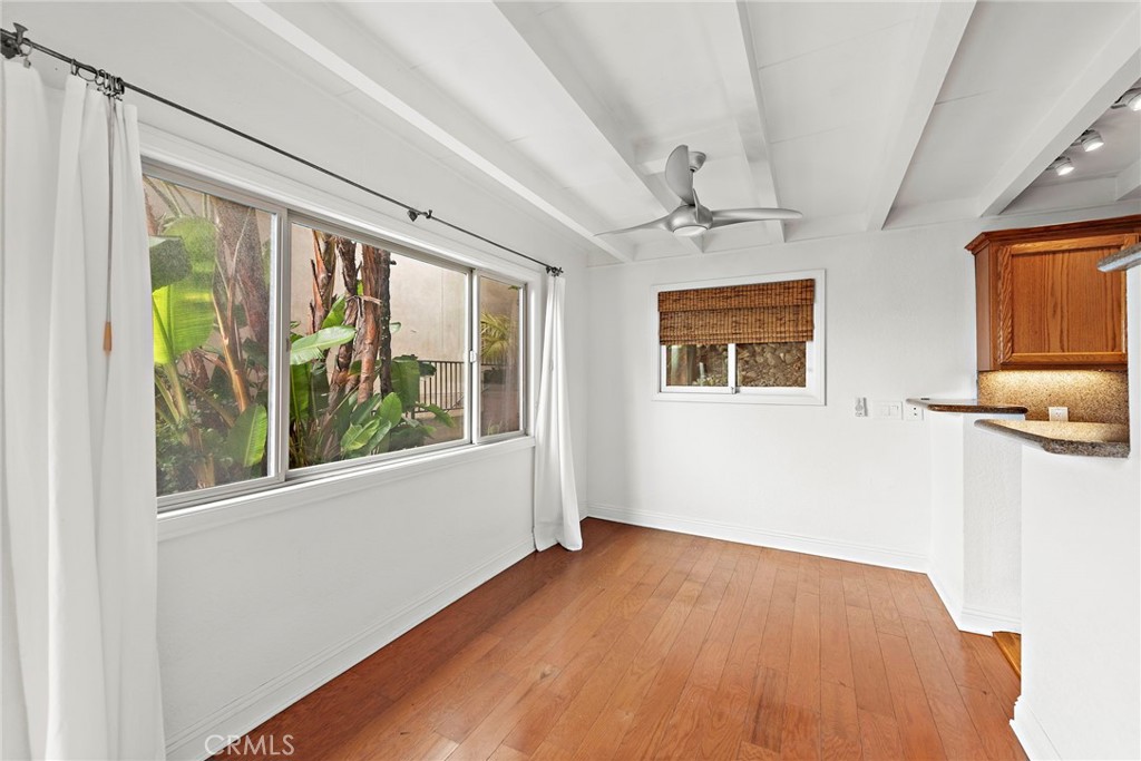 146 Cliff Drive, Unit C Laguna Beach, CA 92651 - Photo 14 of 21 wooden floor in an empty room with a window