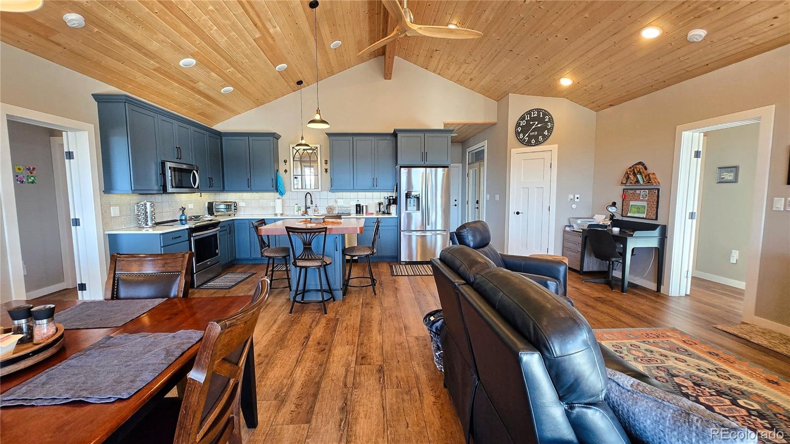 517 Trailsend Road Walsenburg, CO 81089 - Photo 12 of 33 a view of a dining room with furniture window and wooden floor