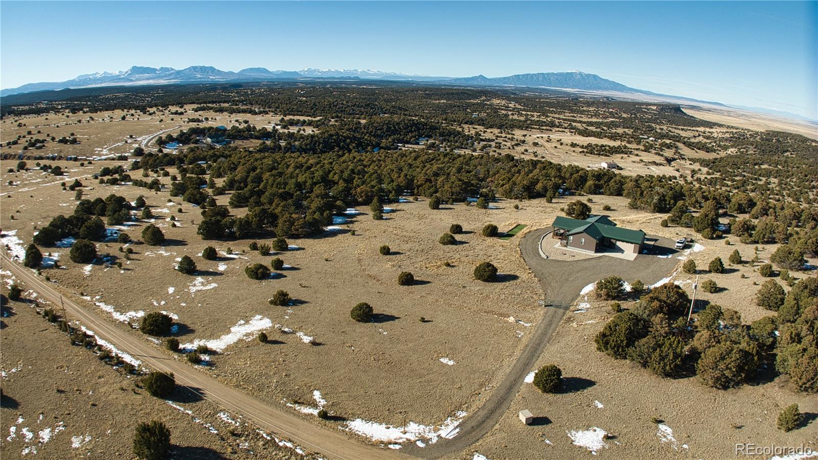 517 Trailsend Road Walsenburg, CO 81089 - Photo 32 of 33 an aerial view of residential houses with outdoor space