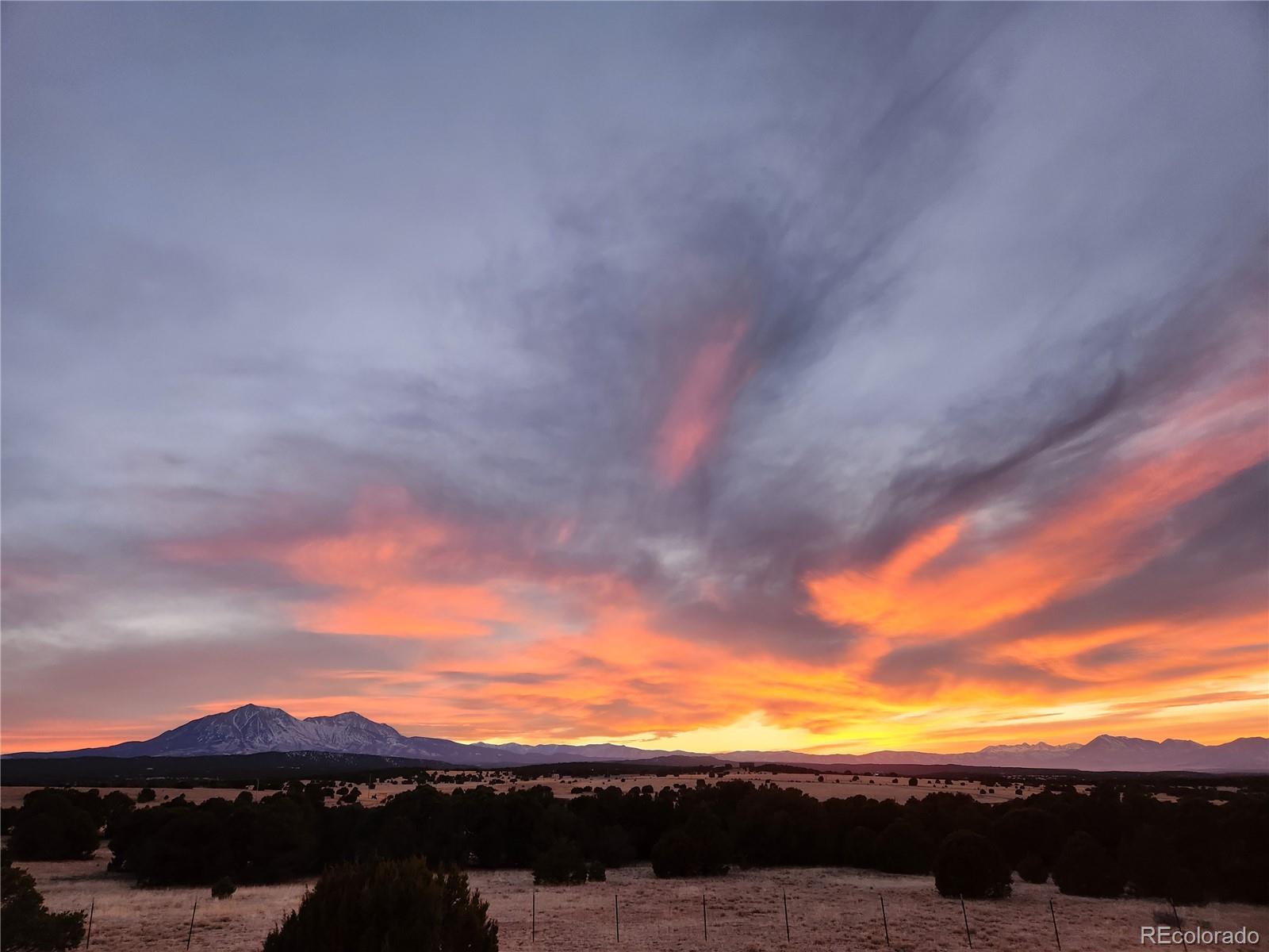 517 Trailsend Road Walsenburg, CO 81089 - Photo 8 of 33 a view of sunset