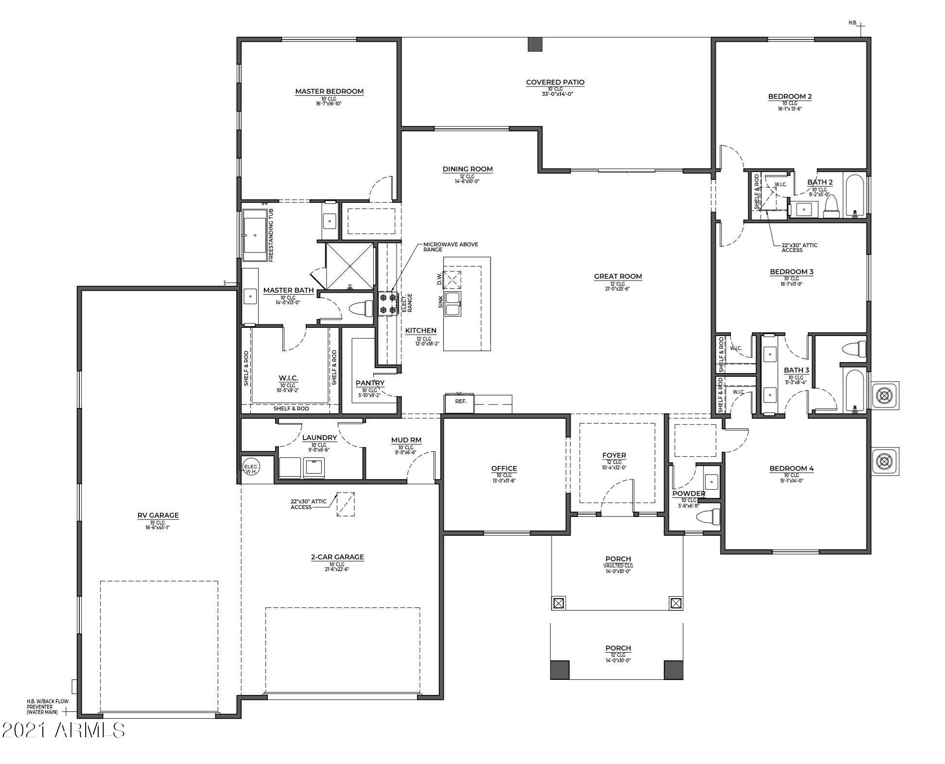 1268 East Cloud Road Phoenix, AZ 85086 - Photo 2 of 55 _Prescott_RV-A_B Plan