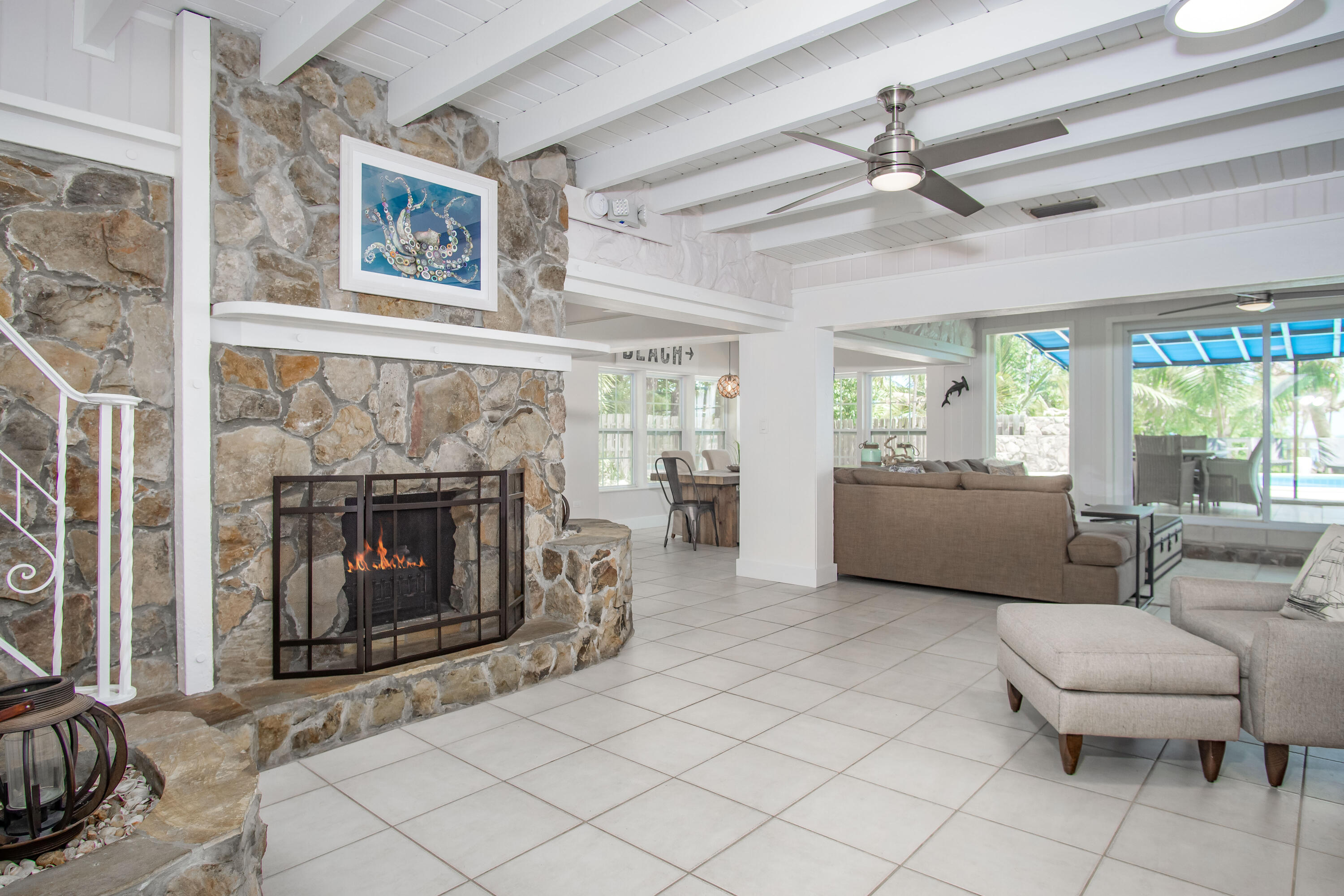 901 46th Street Marathon, FL 33050 - Photo 14 of 79 a living room with furniture and a fireplace