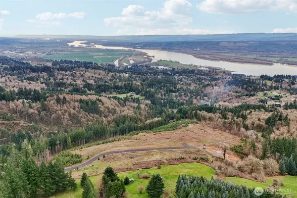 a view of a city with ocean view