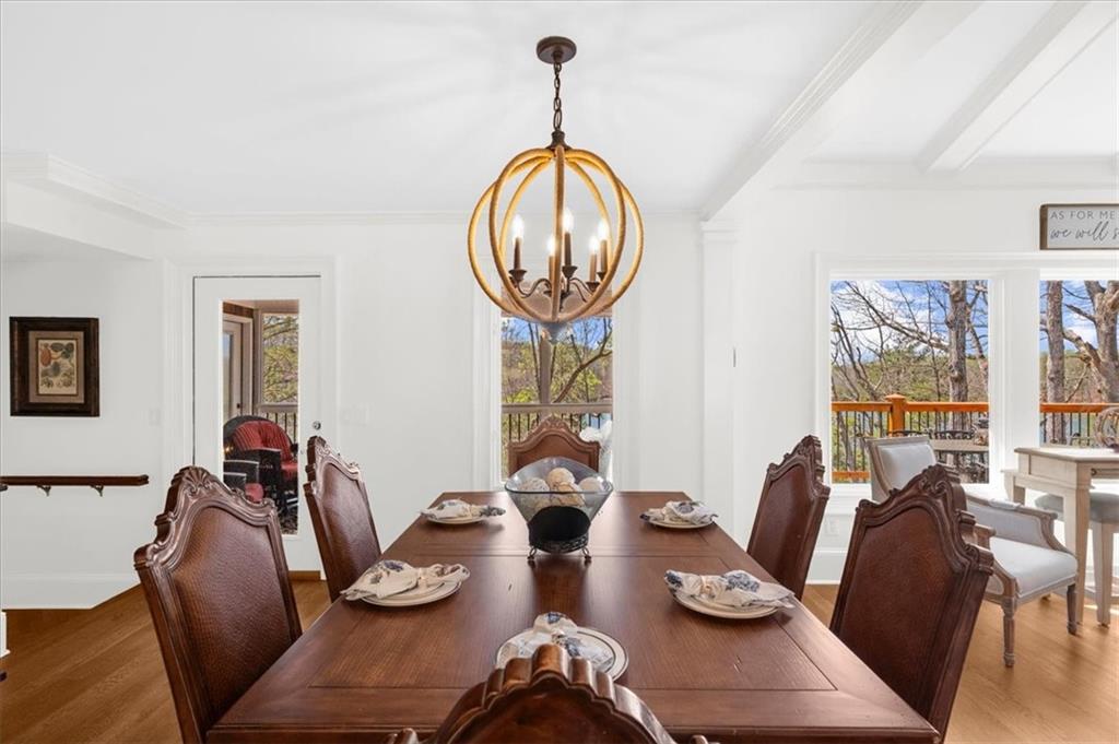 9230 Four Mile Creek Road Gainesville, GA 30506 - Photo 13 of 67 a living room with furniture and a mirror