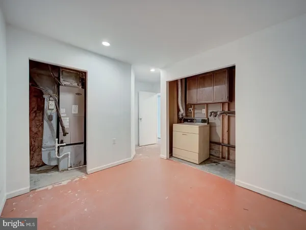 a room with storage and utility