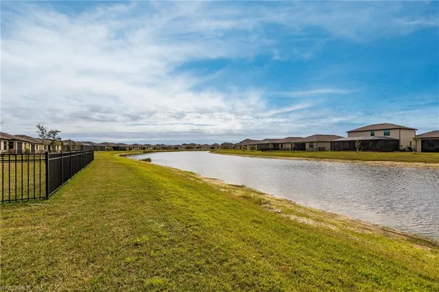 a view of a swimming pool and an ocean