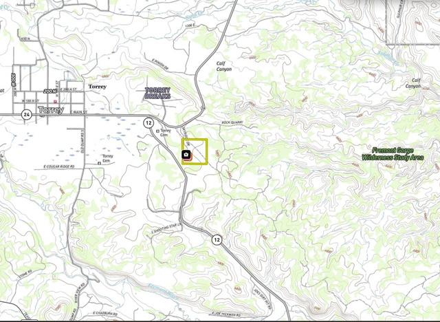 358 South Sky Drive Torrey, UT 84775 - Photo 82 of 82 Topographic Map. Illustrating the contours and geographical features of the area surrounding the property