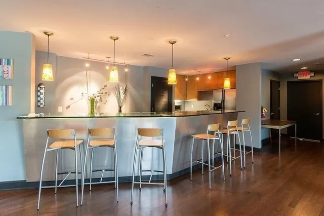 a view of a entryway of a building