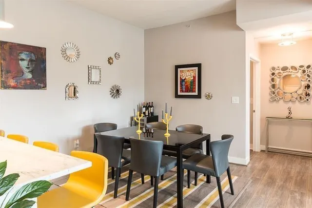 a kitchen with a refrigerator a sink and dishwasher