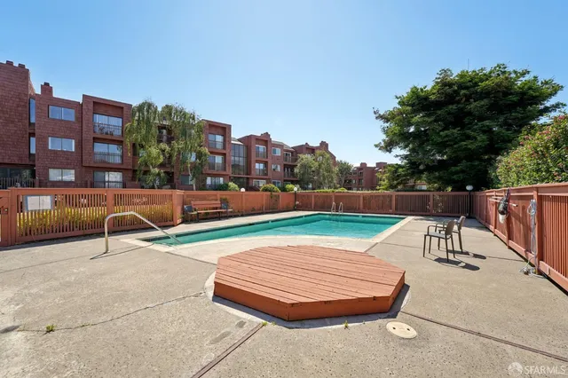 a park view with a bench and bench