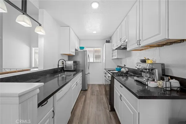 a view of a livingroom with a staircase