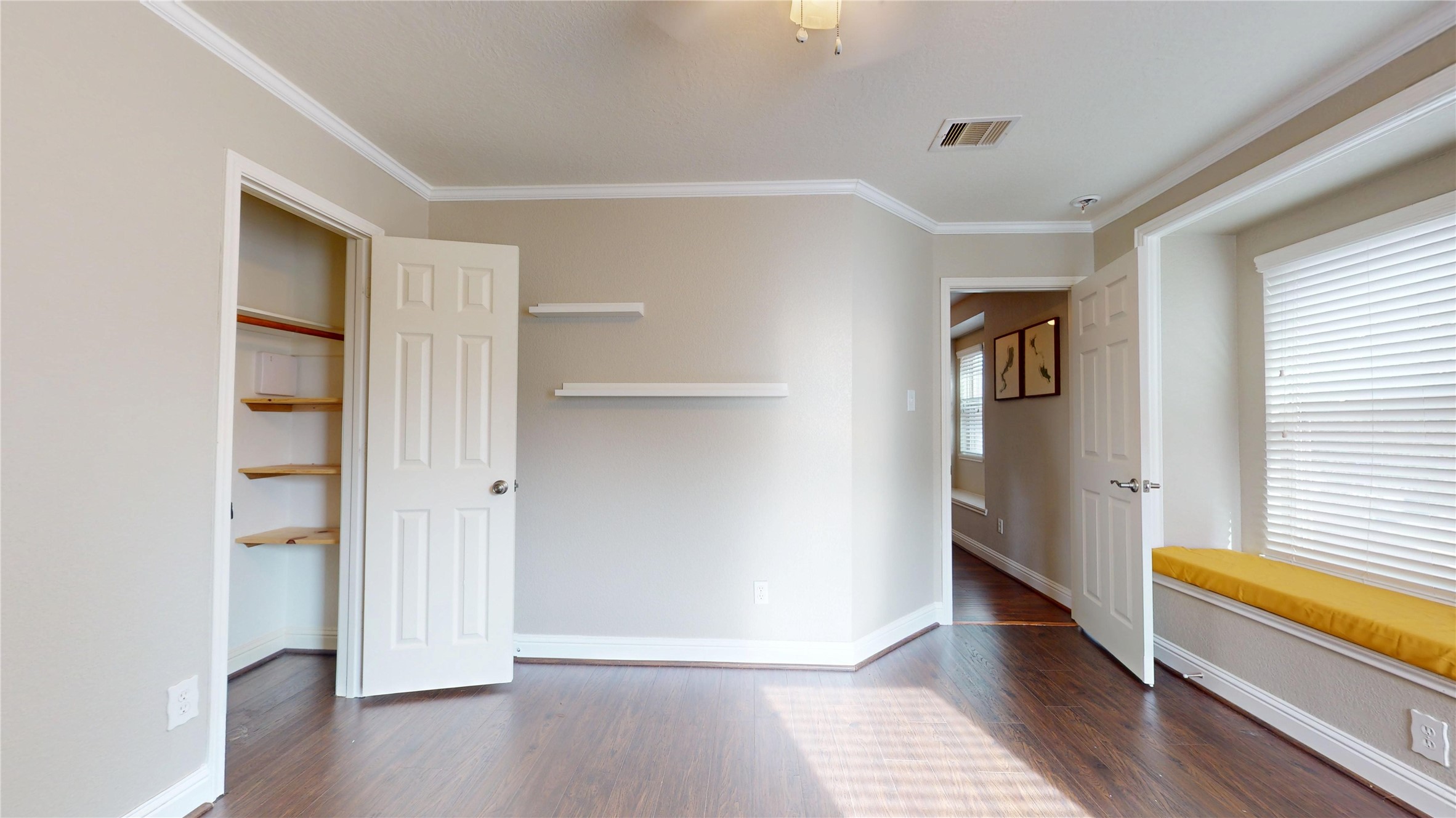7918 Tupper Bend Court Cypress, TX 77433 - Photo 23 of 49 a view of empty room with wooden floor and fan