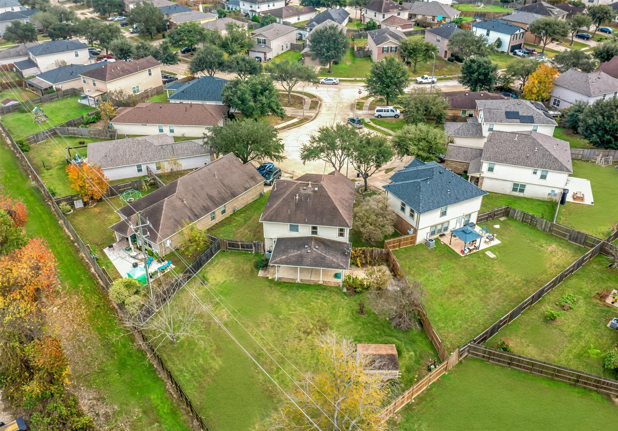 7918 Tupper Bend Court Cypress, TX 77433 - Photo 47 of 49 an aerial view of residential houses with outdoor space