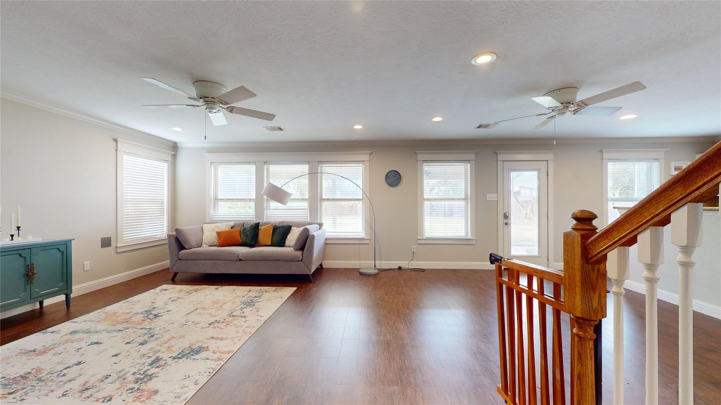 7918 Tupper Bend Court Cypress, TX 77433 - Photo 7 of 49 a living room with furniture and a wooden floor