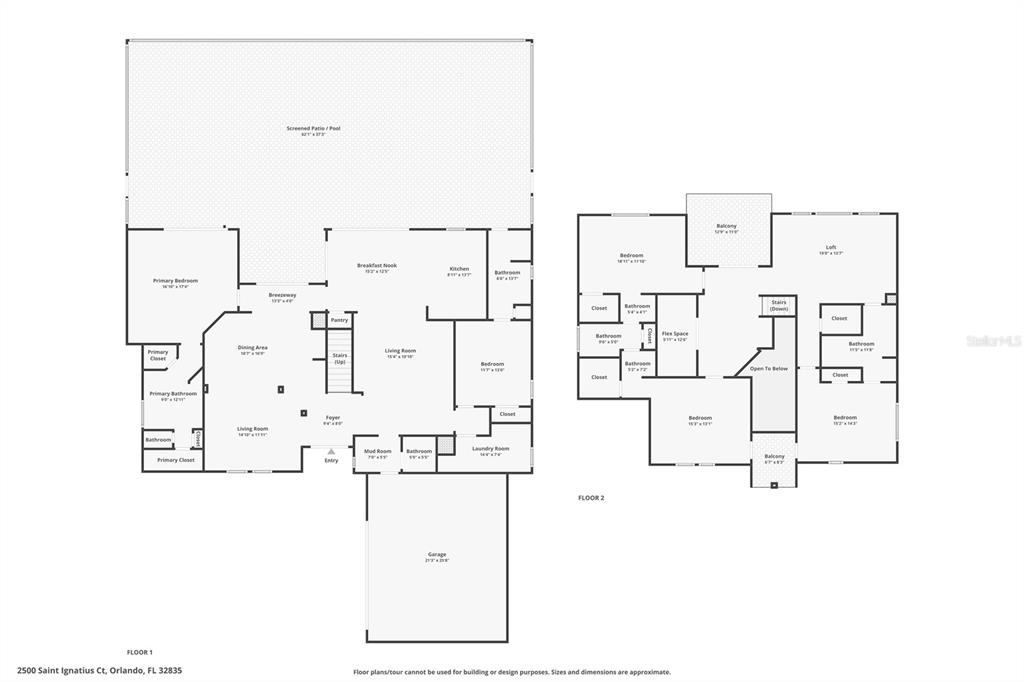 2500 St Ignatius Court Orlando, FL 32835 - Photo 69 of 71 a picture of floor plan