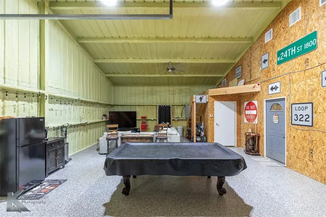 a view of a furniture in a room