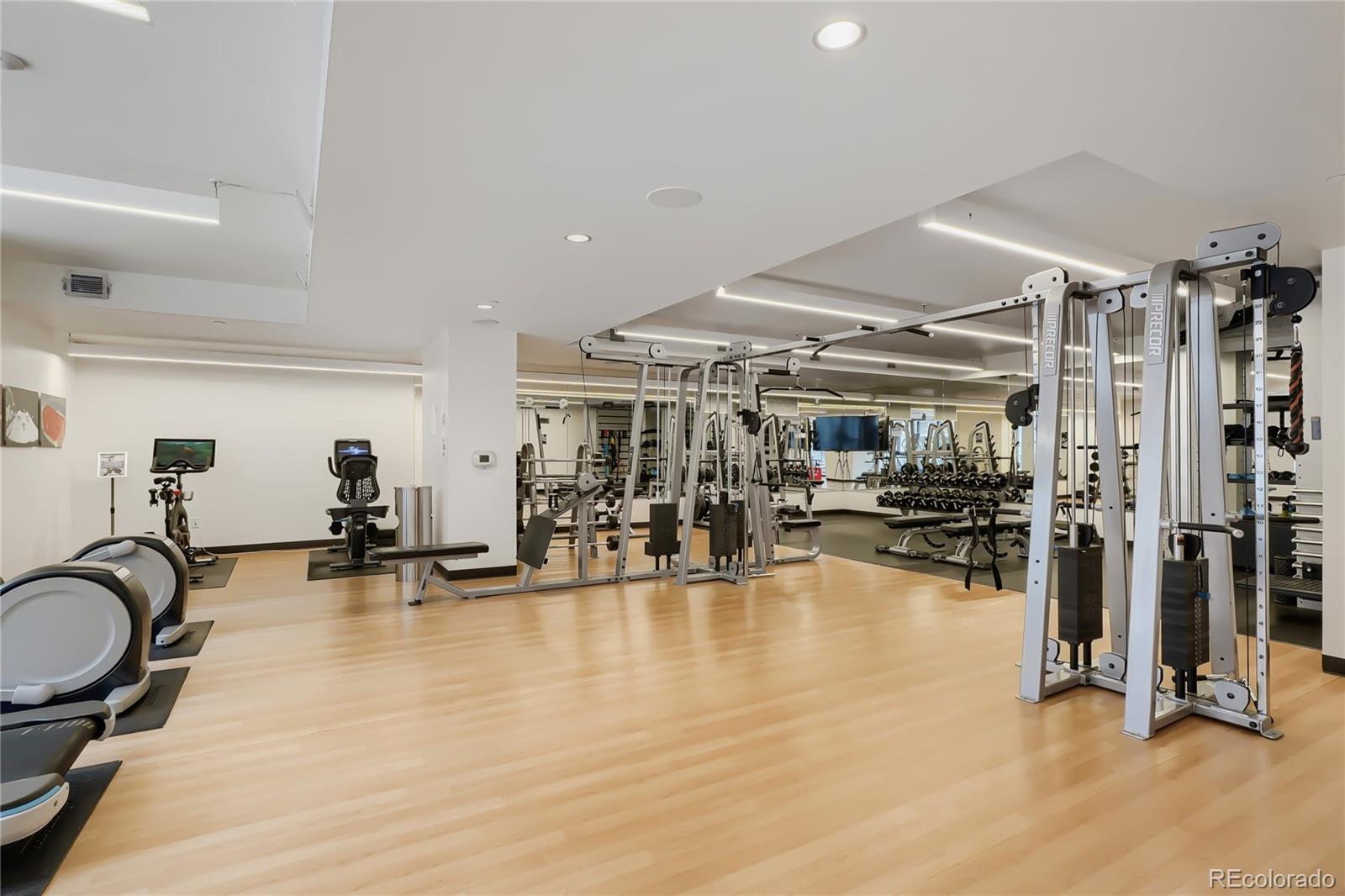1750 Wewatta Street, Unit 403 Denver, CO 80202 - Photo 33 of 40 a view of a room with gym equipment