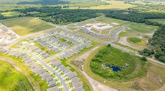 a view of swimming pool with a garden