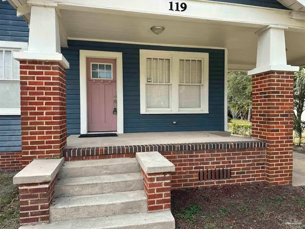 a front view of a house