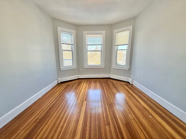 a view of wooden floor in a room