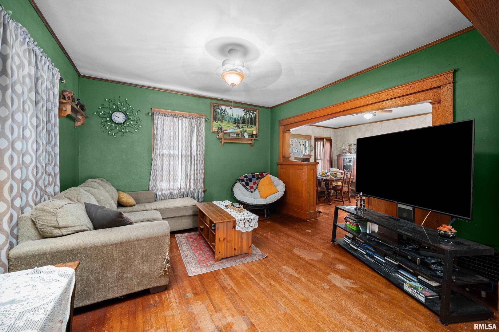 415 Southwest 4th Avenue Galva, IL 61434 - Photo 23 of 38 a living room with furniture and a flat screen tv