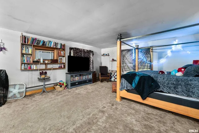 a room with furniture and a window