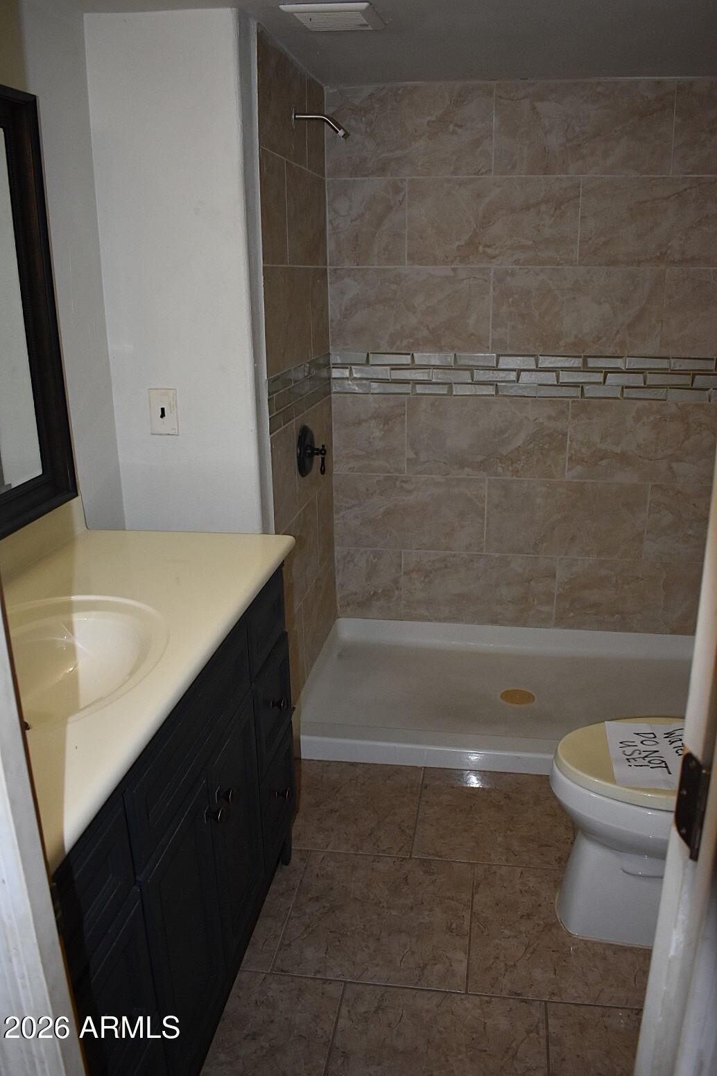 8138 Butte Street Mesa, AZ 85207 - Photo 10 of 27 a bathroom with a sink a toilet and shower