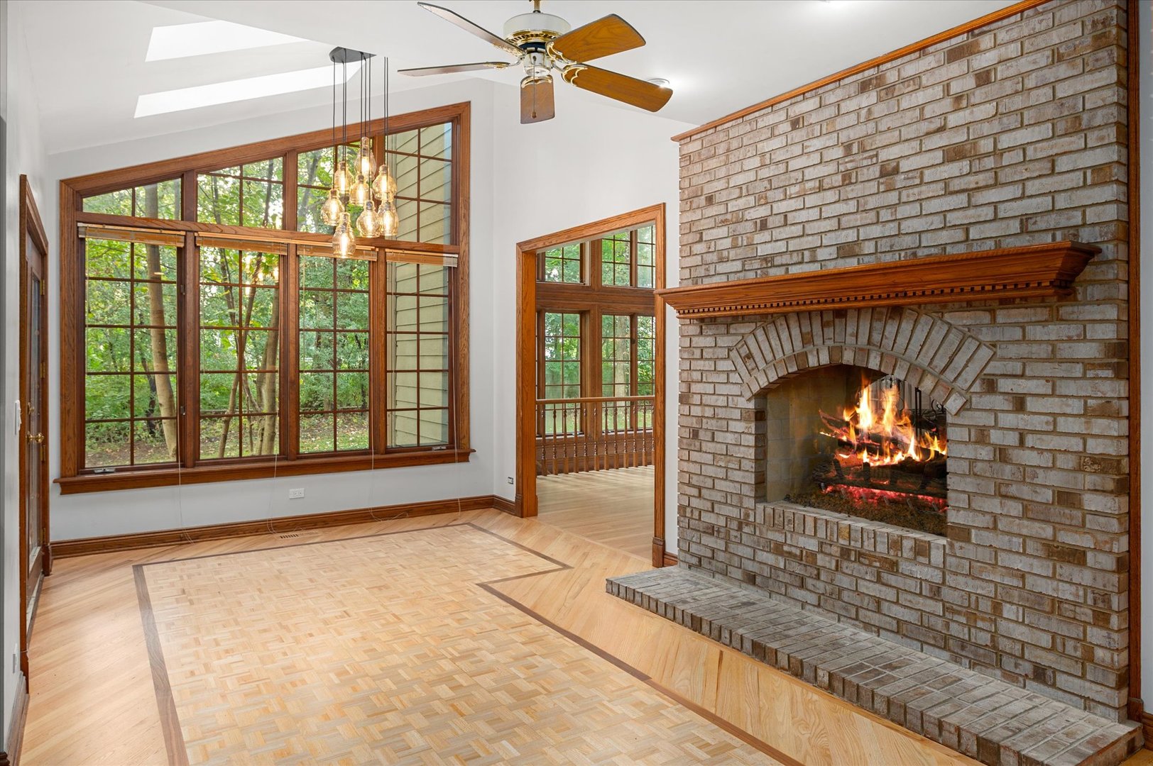 5N847 Surrey Road Wayne, IL 60184 - Photo 11 of 45 a front view of a fireplace with a window