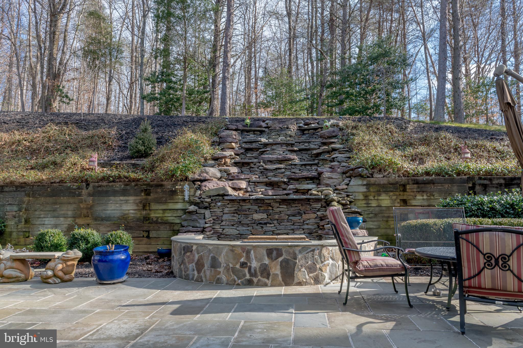 6905 Newman Road Clifton, VA 20124 - Photo 40 of 48 Waterfall on Patio