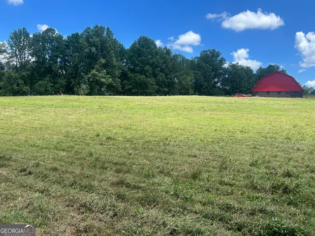 a view of a green yard