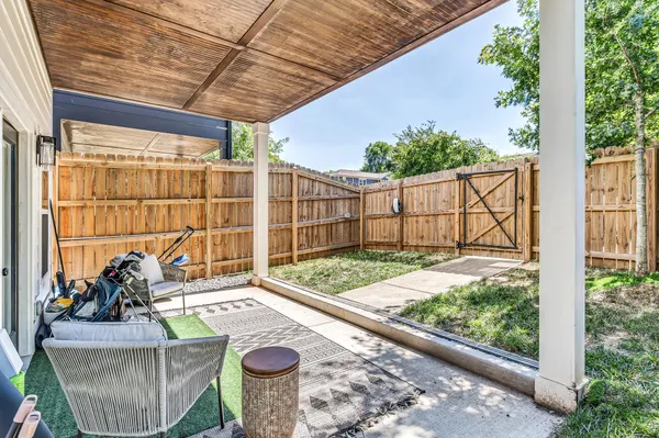 a view of outdoor space with seating area