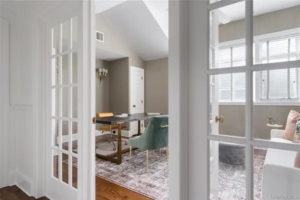 a very nice looking room with a large window