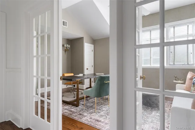 a very nice looking room with a large window