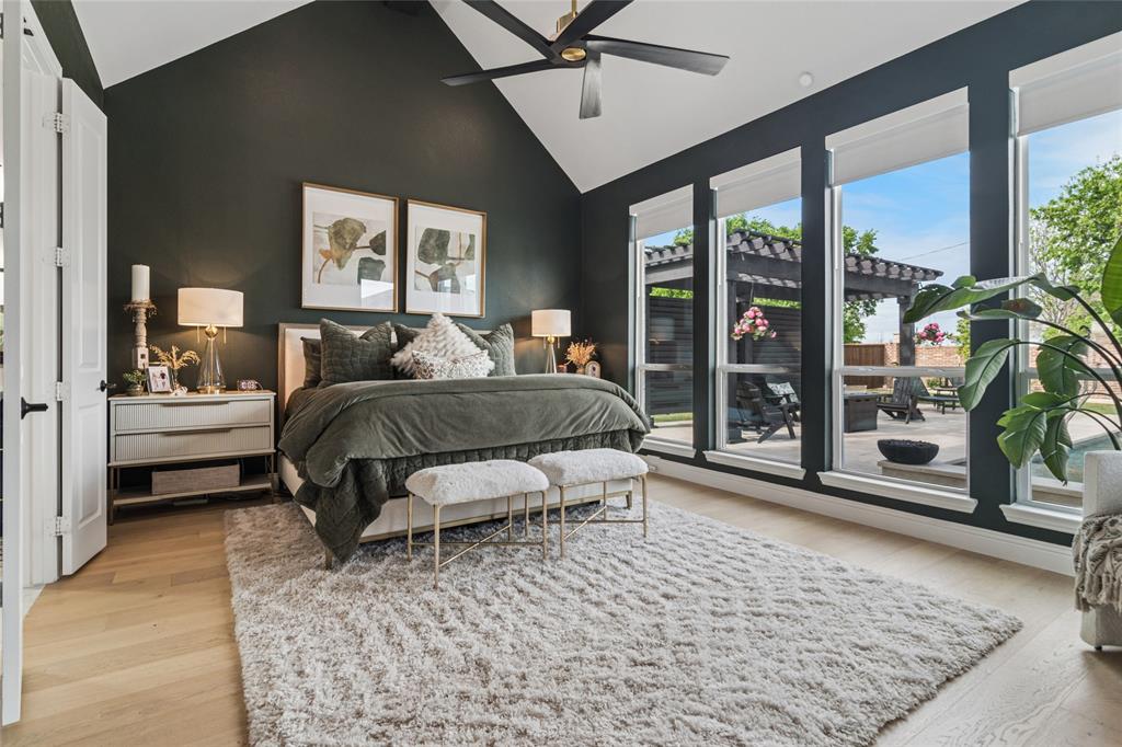 1920 Lotus Court Haslet, TX 76052 - Photo 14 of 40 Primary Owner's Suite, vaulted ceiling with dramatic painted walls.