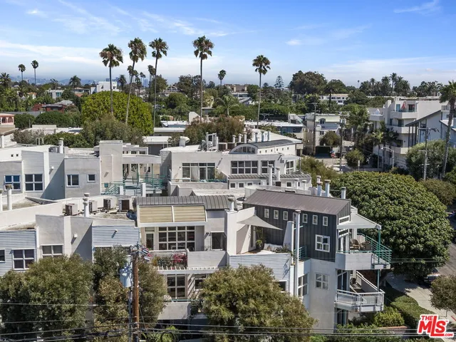 a view of a city that has tall buildings
