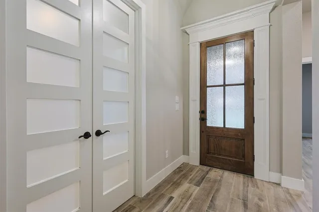 a view of a walk in closet