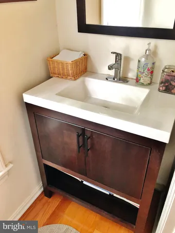 a close view of sink