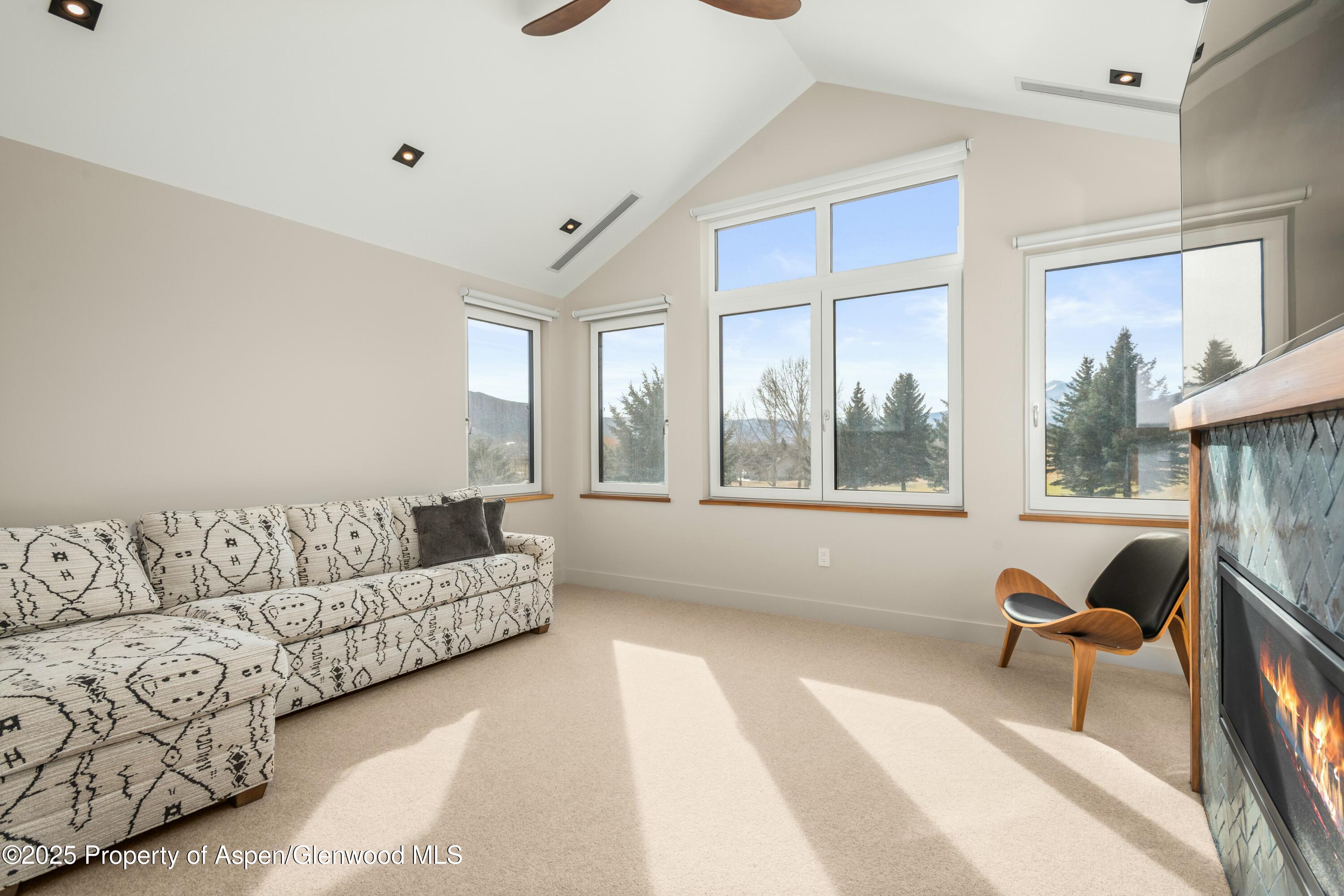 649 Saddleback Road Carbondale, CO 81623 - Photo 33 of 37 a living room with furniture and a large window