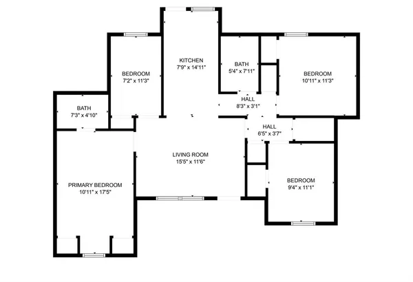 a picture of a floor plan