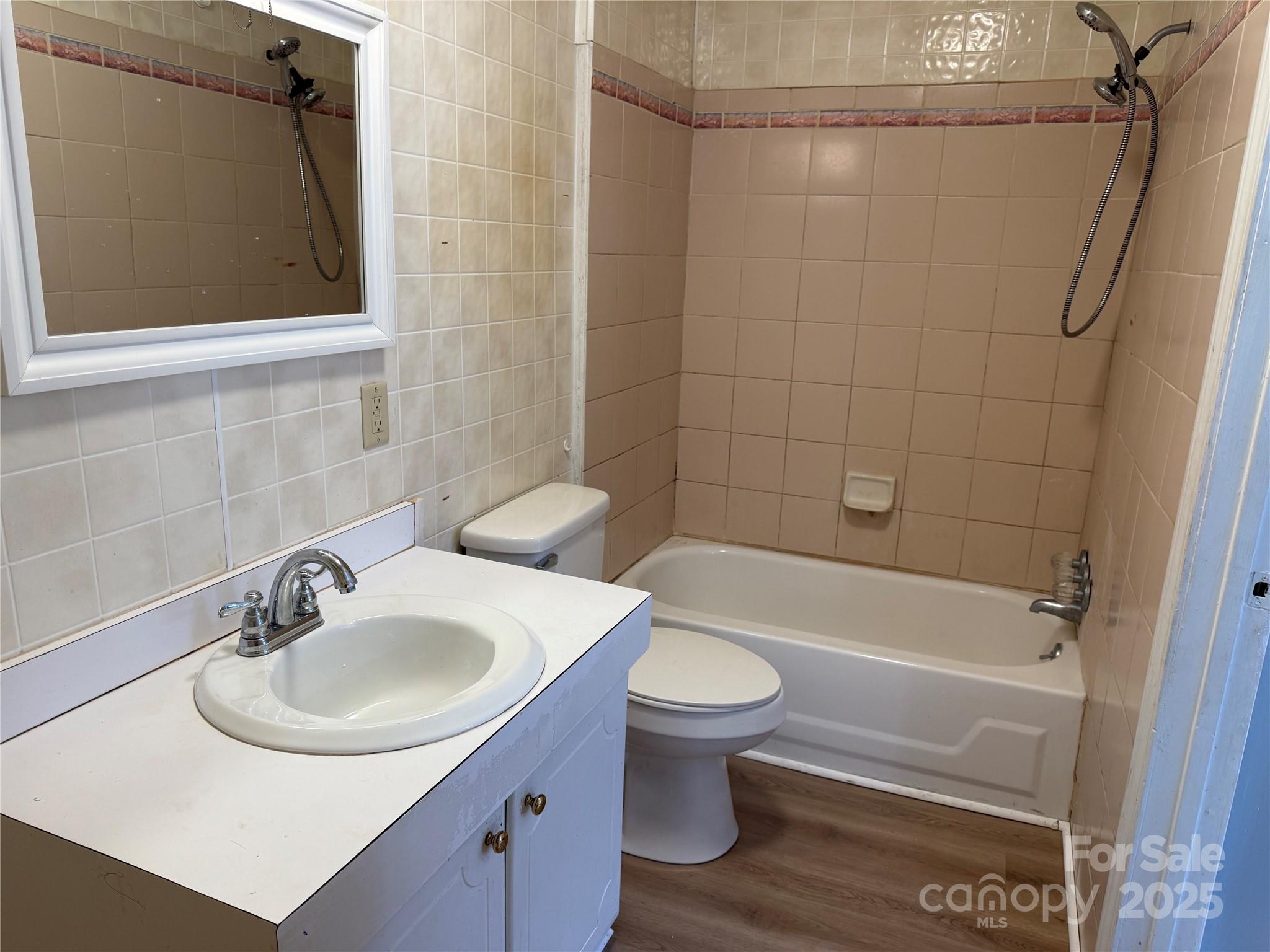 305 Tec Road Cheraw, SC 29520 - Photo 6 of 21 a bathroom with a sink a toilet and shower