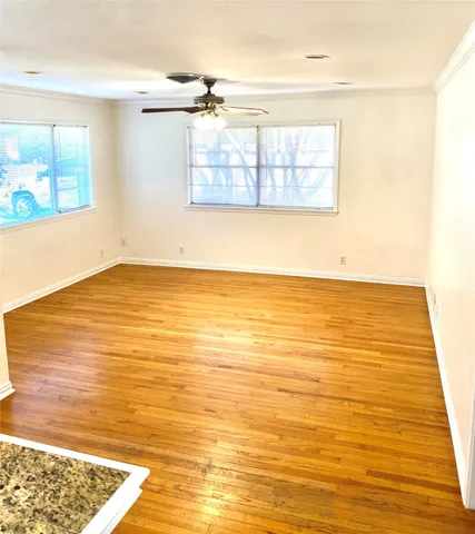 a view of an ocean and empty room