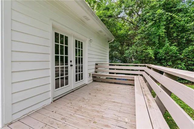 a view of balcony and deck