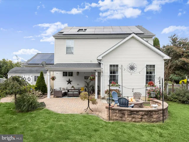 a view of a house with patio
