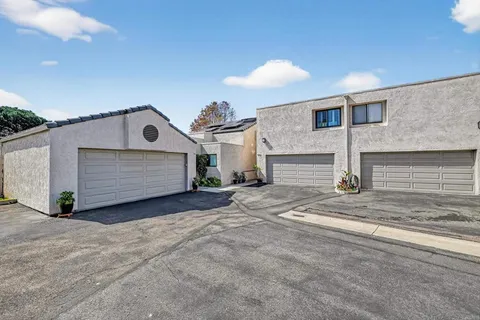a view of backyard of house