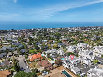 an aerial view of a city