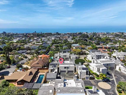 an aerial view of a city