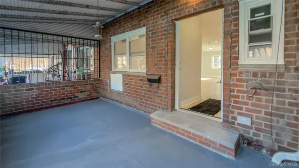 a view of front door and couch