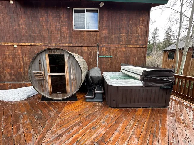a view of outdoor space and deck