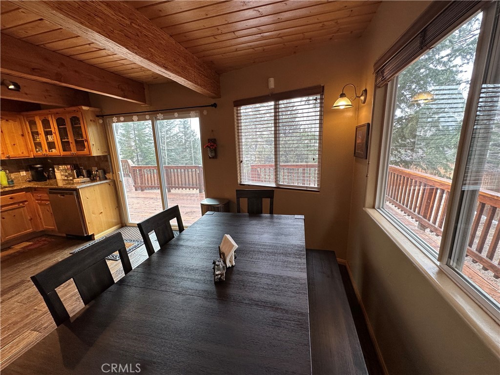 43632 Shasta Road Big Bear Lake, CA 92315 - Photo 10 of 30 a living room with furniture and a wooden floor